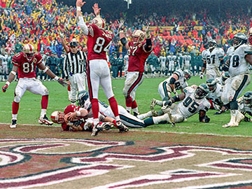 Crazy legged Steve Young vs. the Eagles